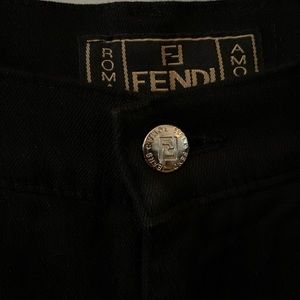 FENDI High Rise Black Jeans
